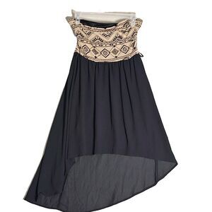 Forever 21  High Low Halter Top Dress Women's Size Medium Geometric Pattern